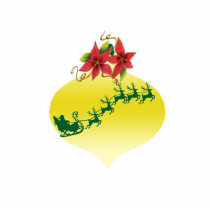 Christmas Ornament Cut-out Pin Photo Cut Out