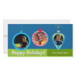Christmas Ornament Family Greeting photo cards
