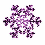 Christmas Ornament Snowflake 2 Magenta photo sculptures