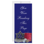 Christmas Ornaments Bookmark Template rack cards