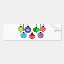 Christmas Ornaments Bumper Sticker