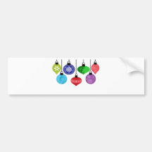Christmas Ornaments Bumper Sticker