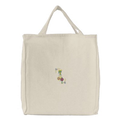 Christmas Ornaments Embroidered Tote Bags by ZazzleEmbroidery