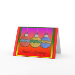 Christmas Ornaments Greeting Card