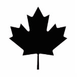 Christmas Ornaments Maple Leaf Black photo sculptures