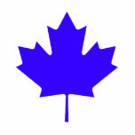 Christmas Ornaments Maple Leaf Blue photo sculptures