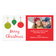 Christmas Ornaments Photo Card 2011