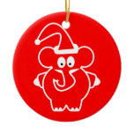 Christmas ornaments: Red Elephant