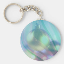 CHRISTMAS ORNAMENTS & RIBBONS by SHARON SHARPE Key Chains