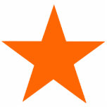 Christmas Ornaments Star Orange photo sculptures