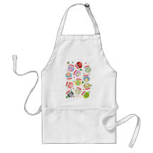 Christmas Owls Design Apron