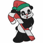 Christmas Panda Bear Embroidered Shirt embroidered shirts
