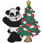 Christmas Panda Bear Embroidered Shirt embroidered shirts