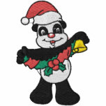 Christmas Panda Bear Embroidered Shirt embroidered shirts