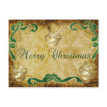 Christmas Parchment Postcard