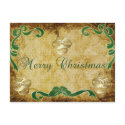Christmas Parchment Postcard