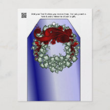 Christmas Party gift or favour Bag Tags Flyer Design