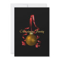 Christmas party ornament elegant tree ribbon invitations