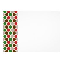 Christmas Party Polka Dots Horizonatal Invitation