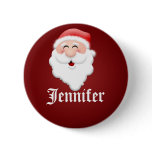 Christmas Party Santa Claus Name Tags buttons