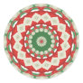 Christmas Patchwork Round Sticker