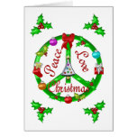 Christmas Peace Sign Greeting Card