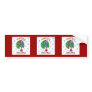 Christmas Peacock Bumper Stickers