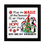 Christmas Penguins AIDS HIV Trinket Boxes