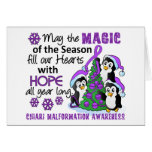 Christmas Penguins Chiari Malformation Cards
