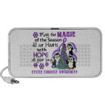 Christmas Penguins Cystic Fibrosis Laptop Speakers