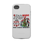 Christmas Penguins Heart Disease Iphone 4 Tough Cases