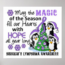 Christmas Penguins Hodgkin's Lymphoma Posters