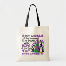 Christmas Penguins Lupus Canvas Bag