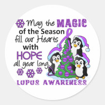 Christmas Penguins Lupus Sticker