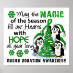 Christmas Penguins Organ Donation Poster