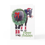 Christmas Percheron Draught   Horse