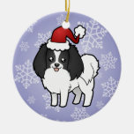 Christmas Phalene / Japanese Chin Christmas Ornament