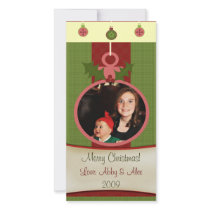 Christmas Photo Card - Green