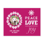 Christmas Photo Postcard - Peace, Love, and Joy