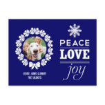 Christmas Photo Postcard - Peace, Love, and Joy
