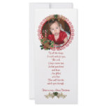 Christmas Photo Rack Card rack cards