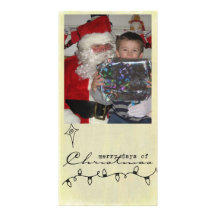 christmas photocard personalized photo card