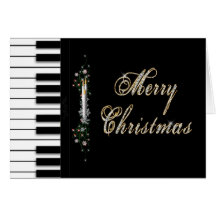 Christmas - Piano - Musical Card