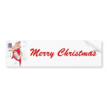 CHRISTMAS PIN UP bumper stickers