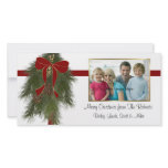 Christmas Pine Bough Photo Card photo cards