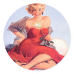 Christmas Pinup stickers