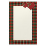 "Christmas Plaid Love" Customized Stationery