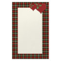 "Christmas Plaid Love" stationery