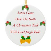 Christmas Poem Christmas Tree Ornament