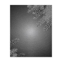 Christmas Poinsettia Black And Grey II